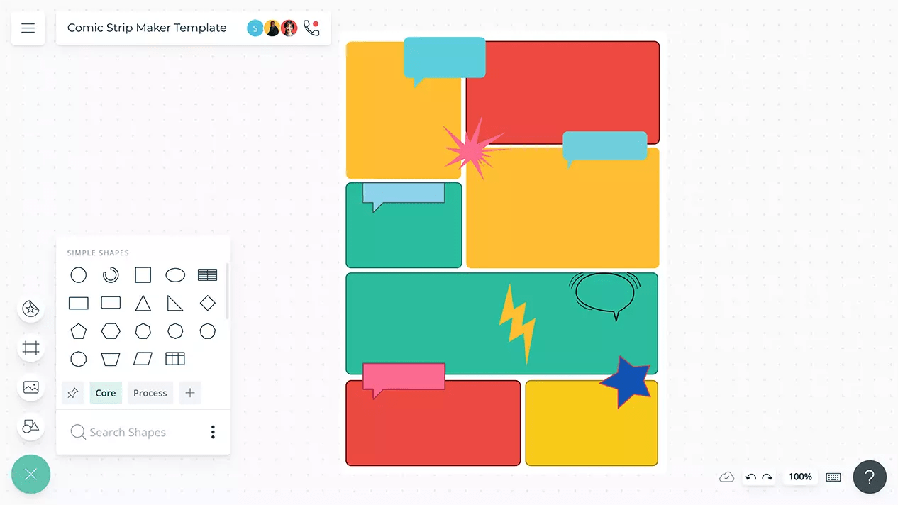 Comic Strip Maker Online Comic Strip Maker Creately