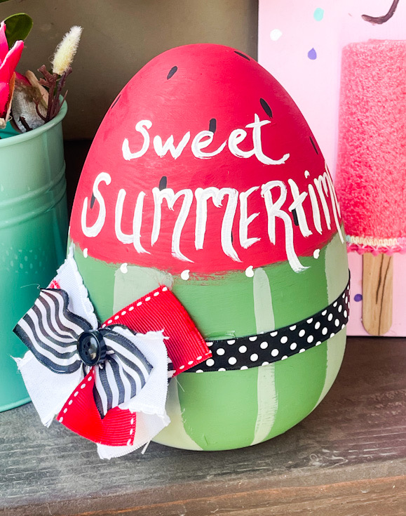 Diy Dollar Tree Watermelon Create Make Decorate with Nikki