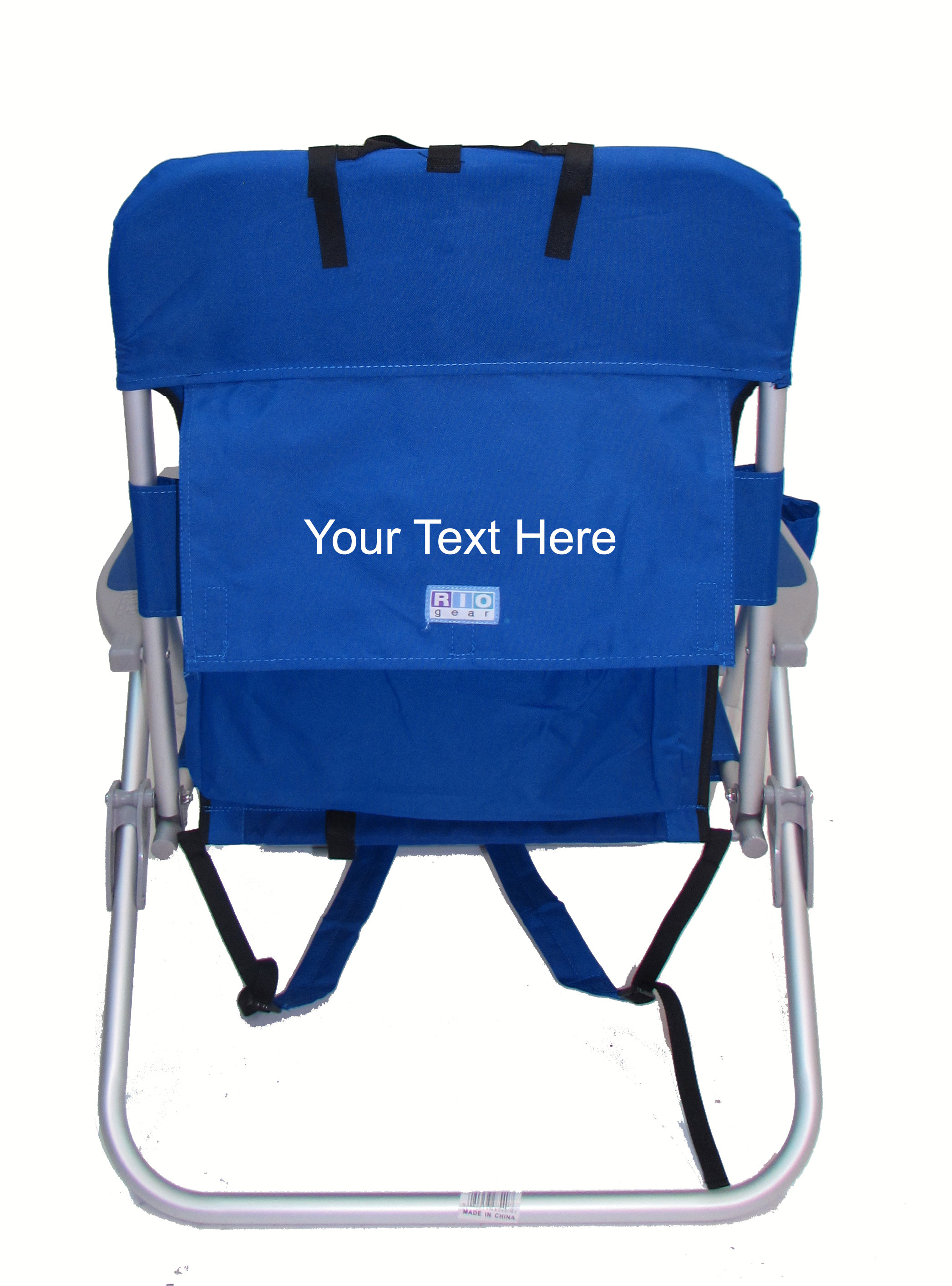 IMPRINTED Big Boy Extra Wide Backpack Chair by Rio Beach Custom Chair