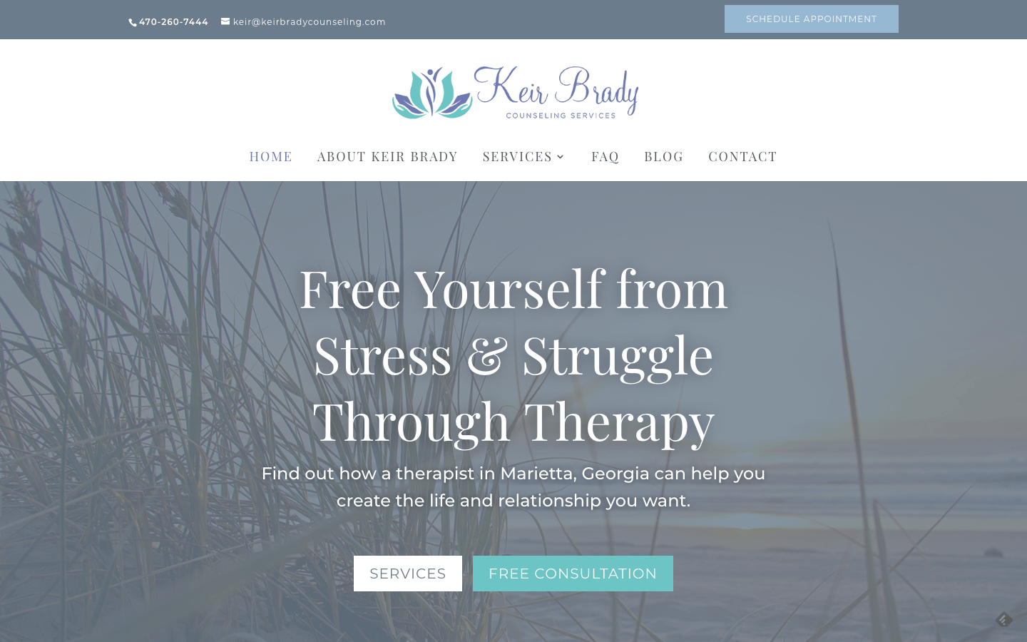 Therapist Website Examples Atlanta, Edition Create My