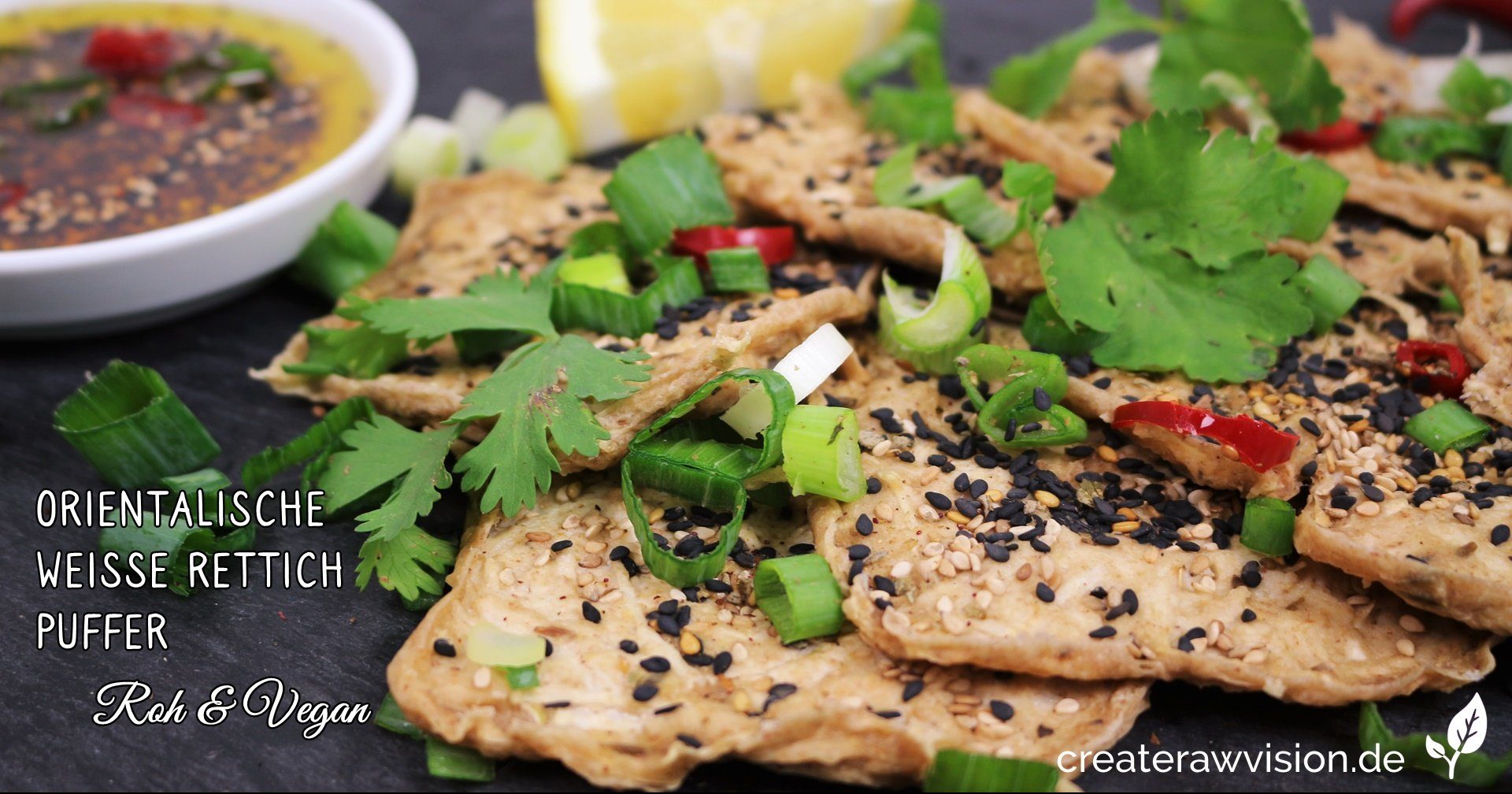 Weißer Rettich Puffer Orientalisch Roh & Vegan « CreateRawVision