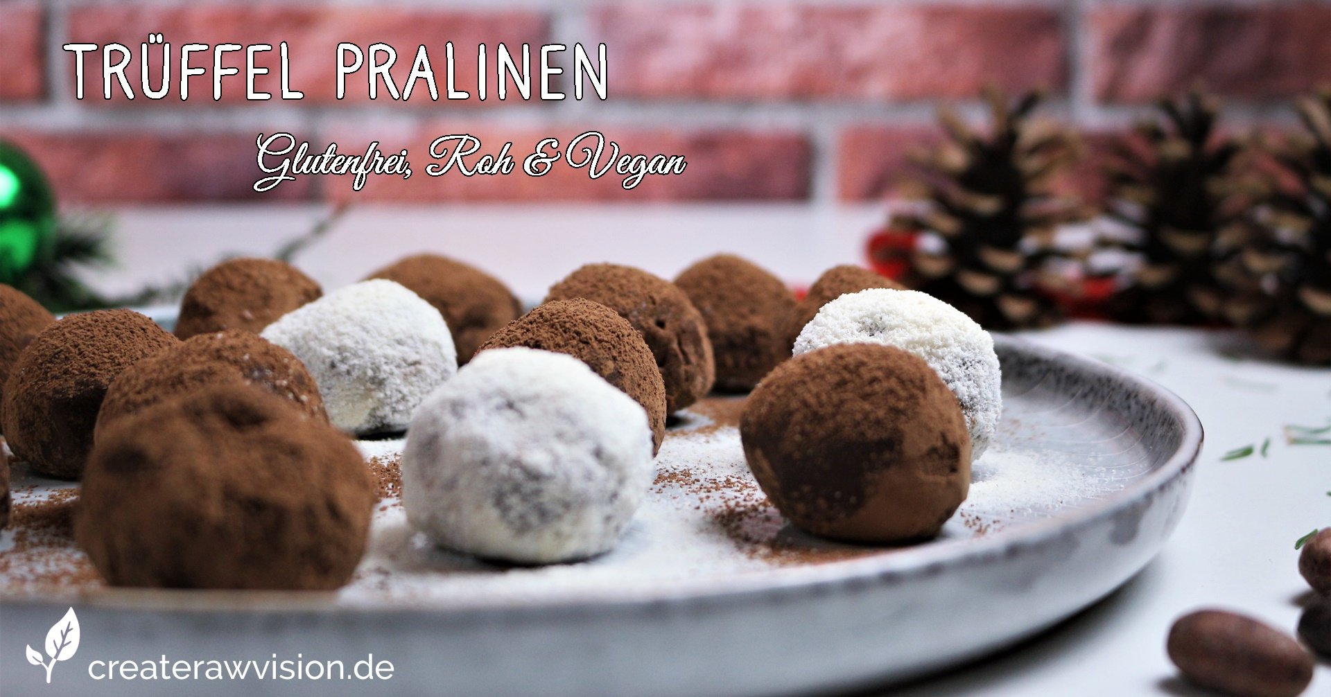 Trüffel Pralinen in Verschiedenen Aromen Glutenfrei, Roh & Vegan