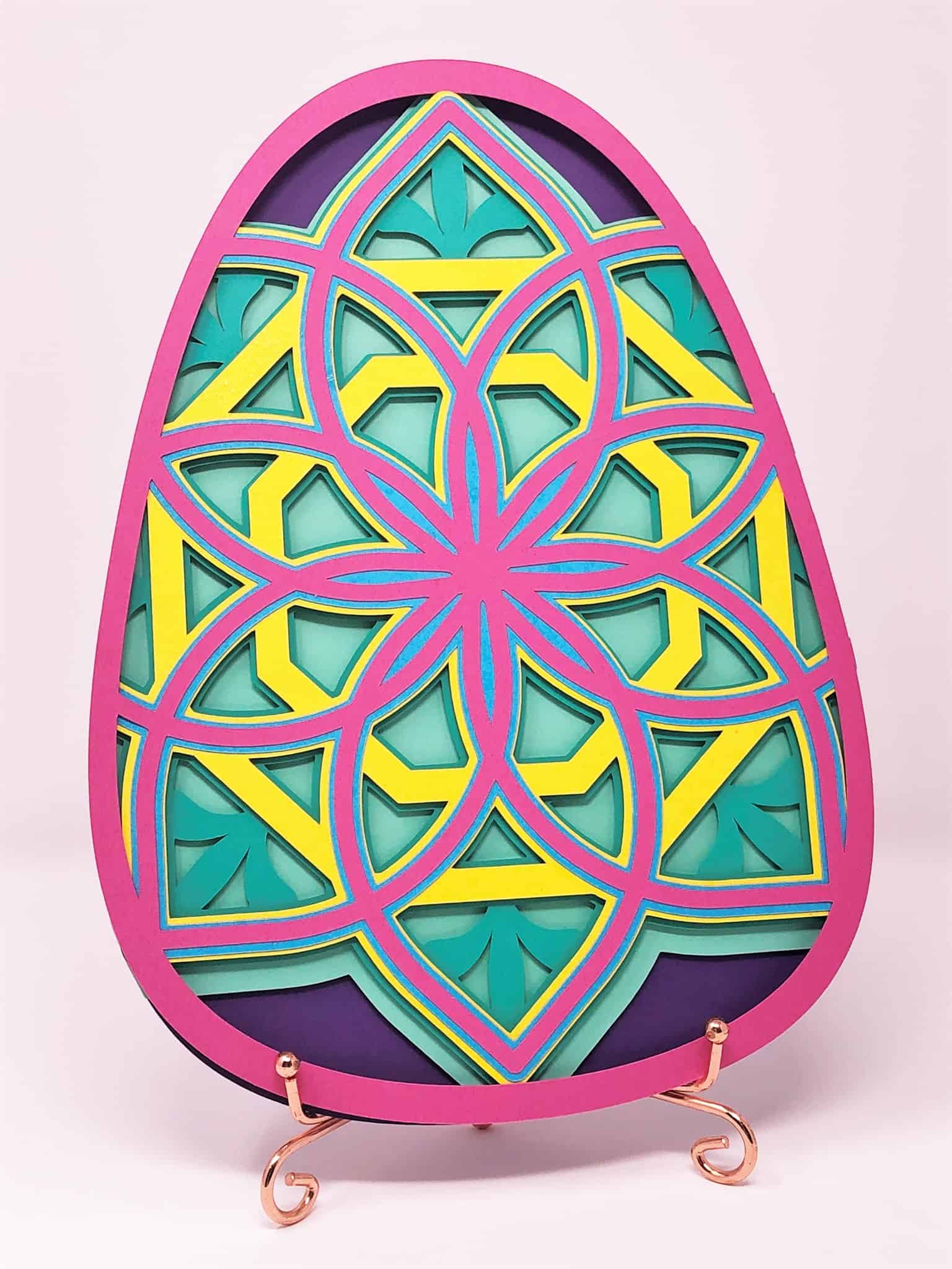 LAYERED EASTER EGG MANDALA EGG SVG FREE Creates with Love