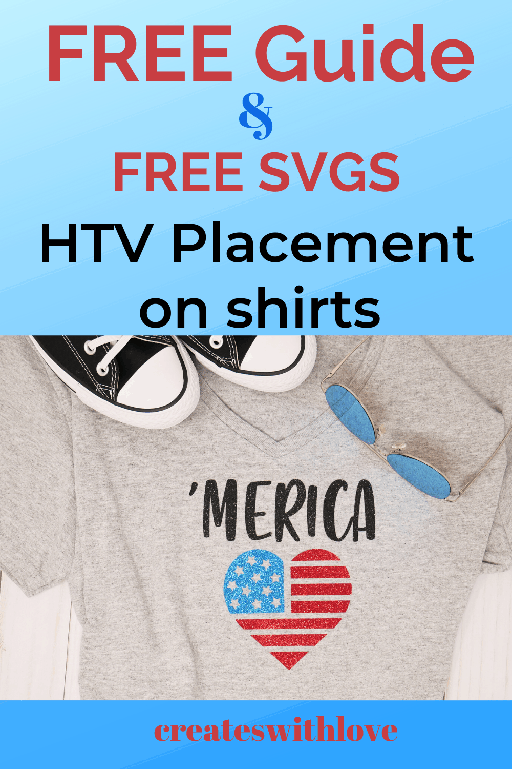 HTV Placement on Shirts Creates with Love