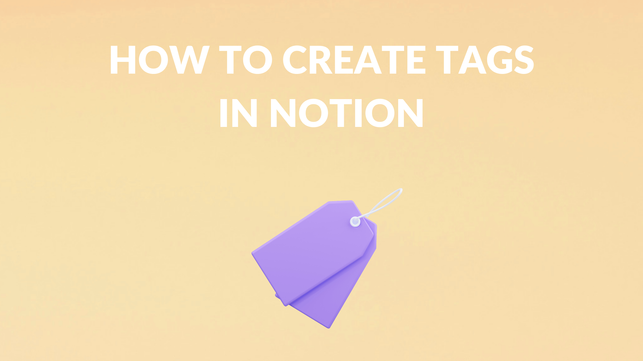 How to Create Tags in Notion Create with Notion