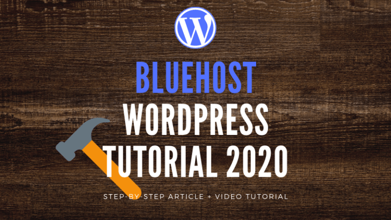 Bluehost WordPress Tutorial 2020 [Step-By-Step Guide] YouTube