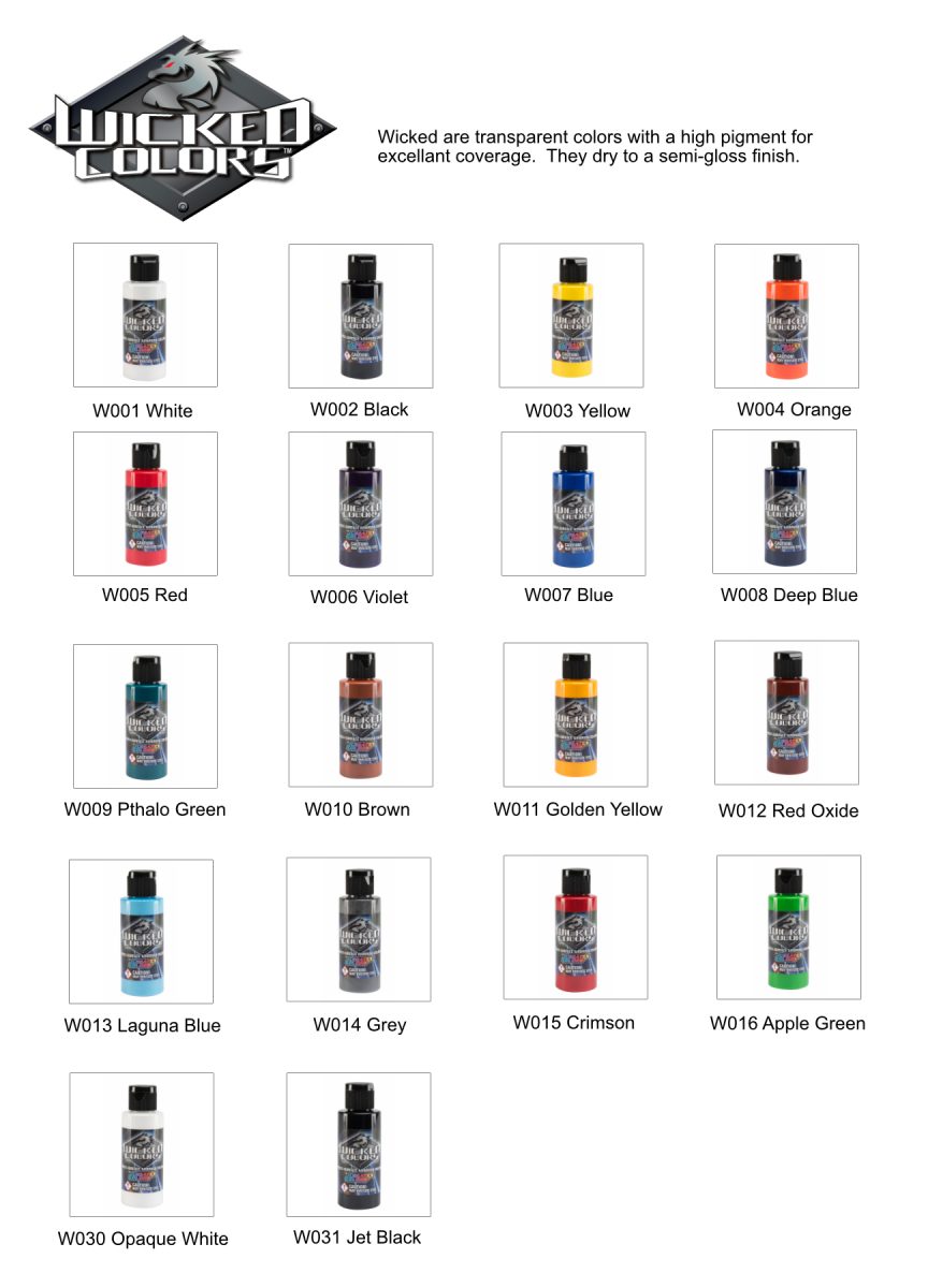 Wicked Colors Createx Colors Distribution