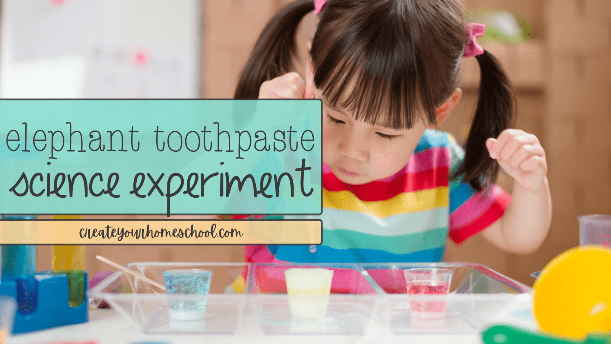 How to Make Elephant Toothpaste Homeschool Chemistry Experiment