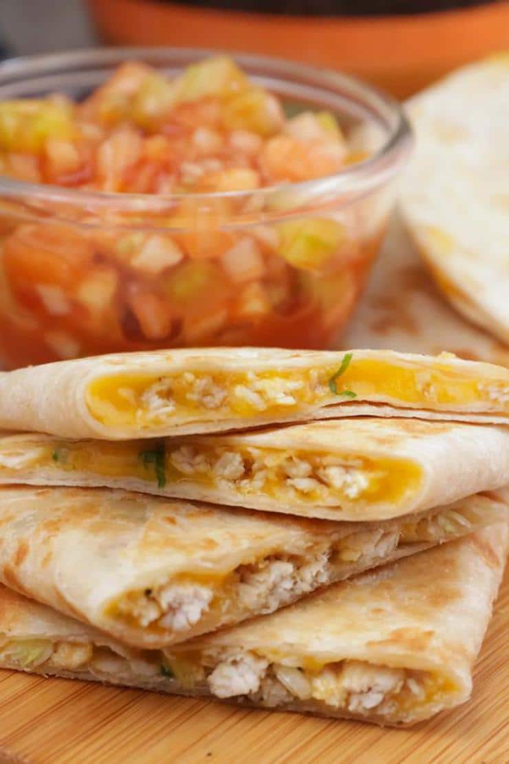 Easy Mini Quesadillas Best Homemade Chicken Quesadilla Recipe