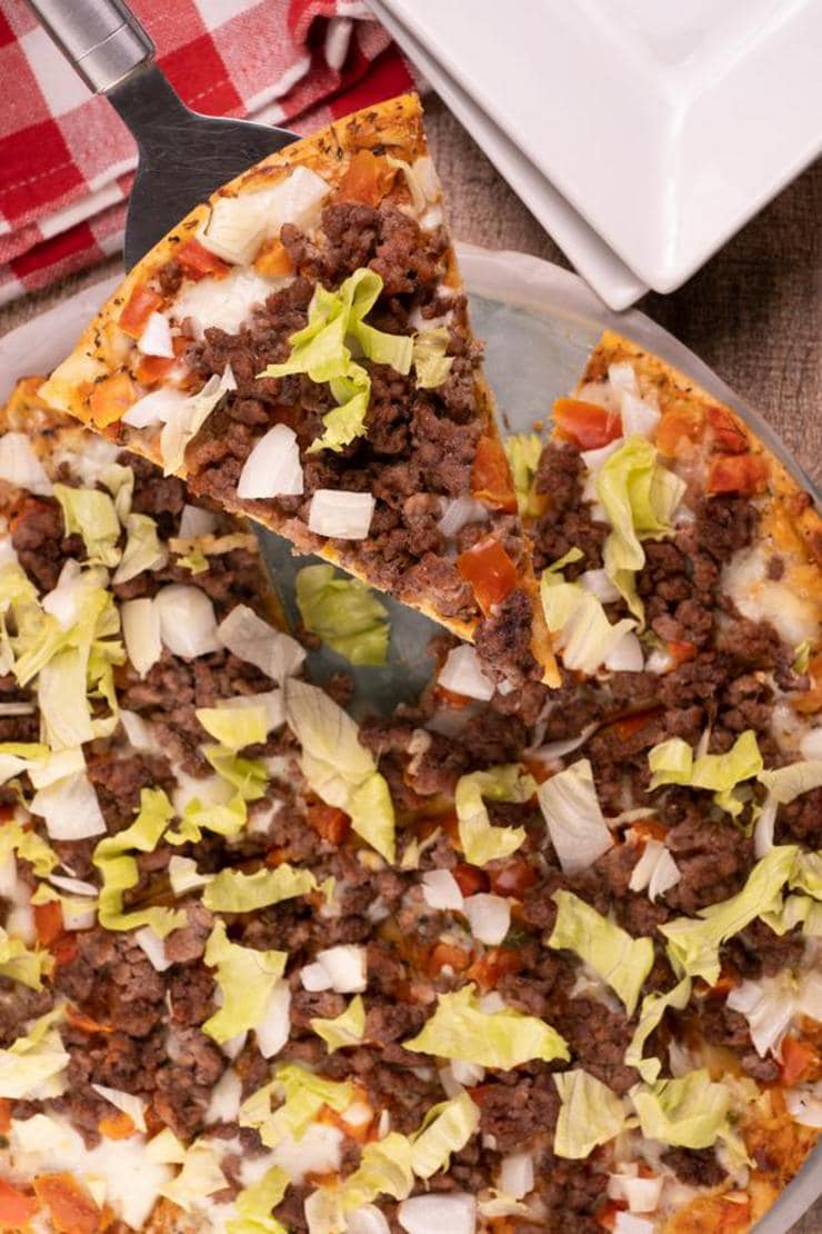 Easy Cheeseburger Pizza Best Ground Beef Cheeseburger Pizza Recipe