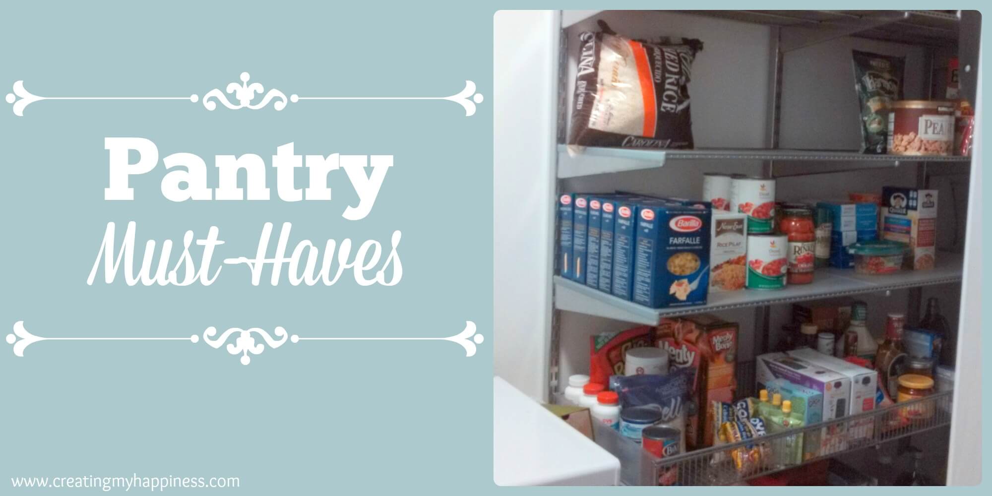 Pantry MustHaves