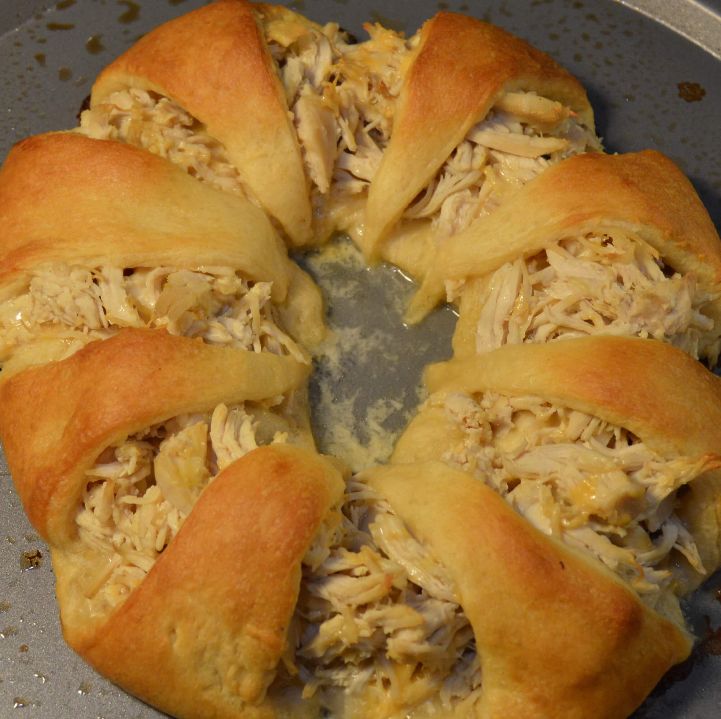 Chicken and Cheese Crescent Ring Creating My Happiness
