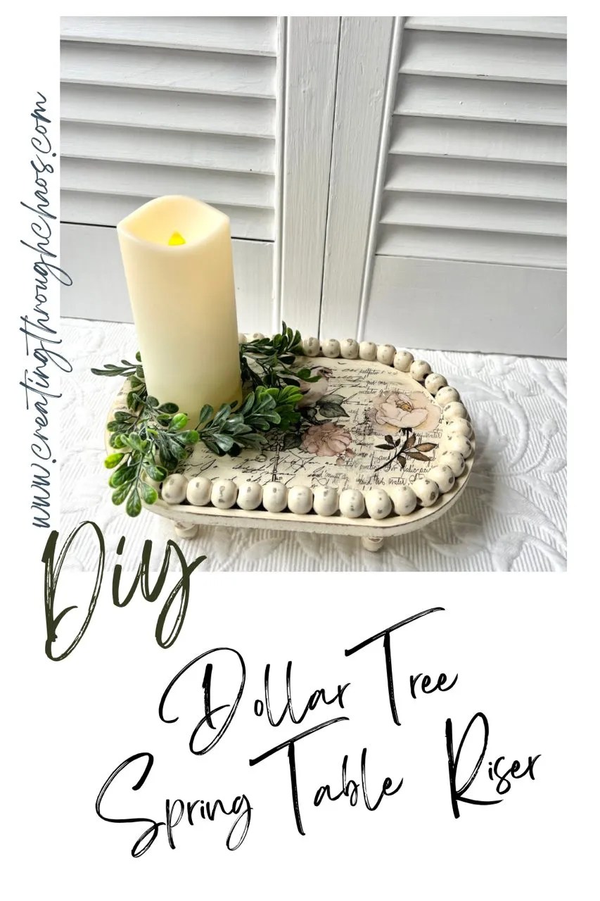 DIY Dollar Tree Table Riser
