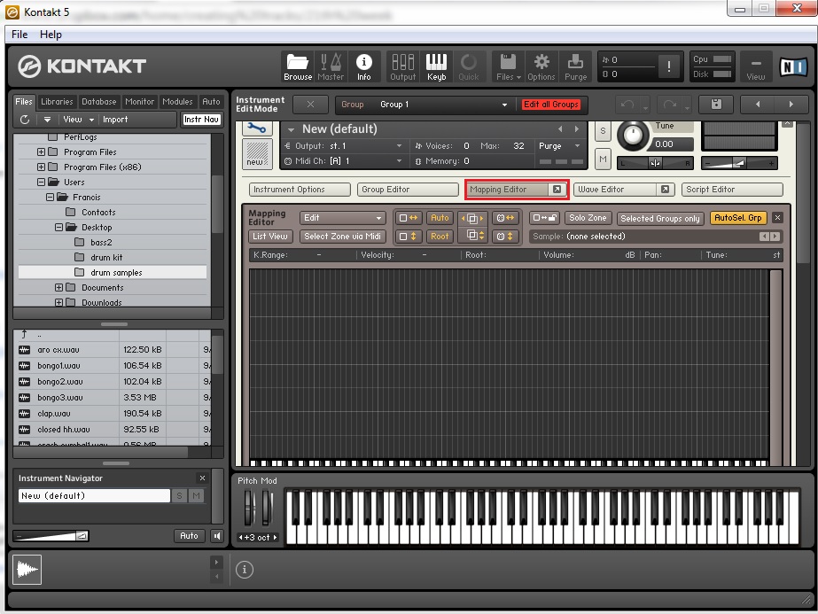 HOW TO CREATE A KONTAKT DRUM PATCH Creating Tracks
