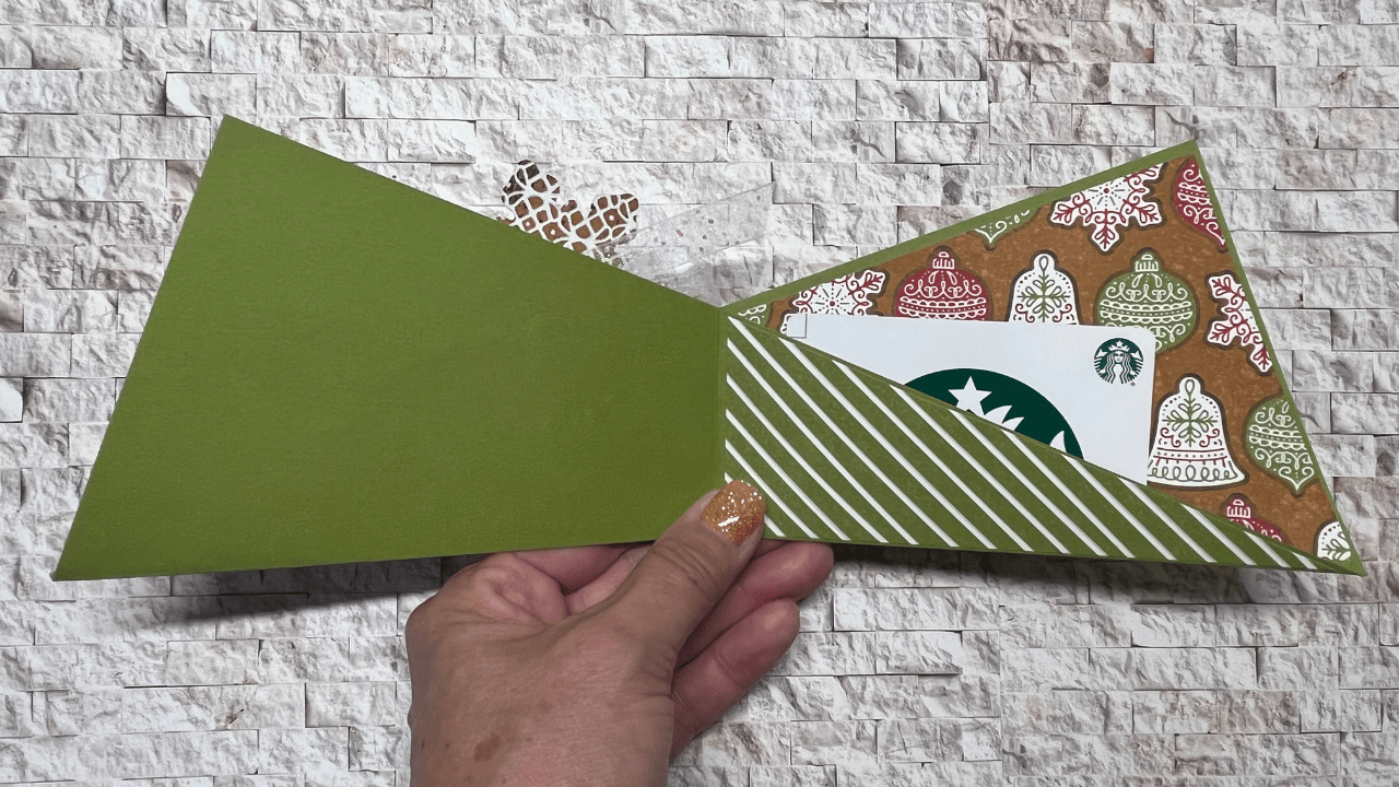 How to use 6 x 6 paper to make a twisted gift card holder Kristina