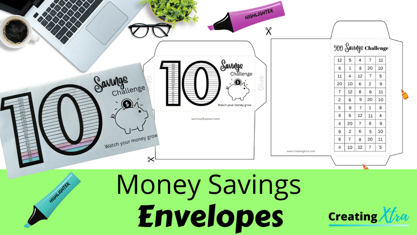 Free money savings printables - Creating Xtra