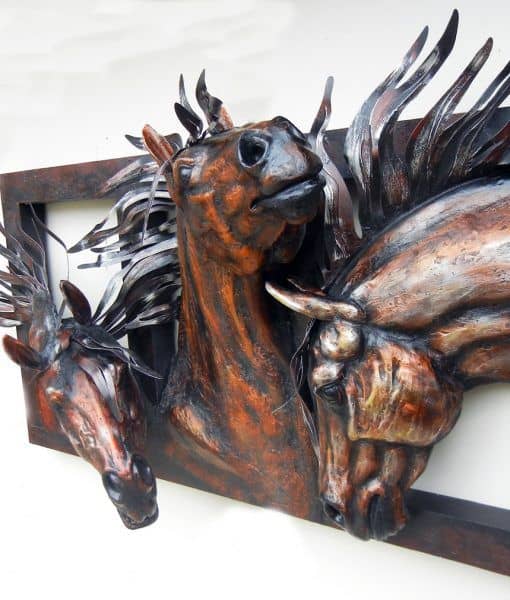 3d horse wall art 3D Printing Model Sculptures Resin Art.