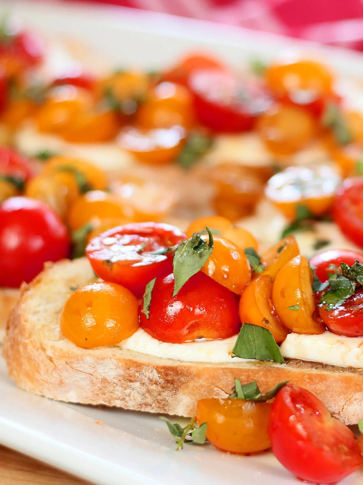 Warm Tomato Bruschetta with Mozzarella Creative Culinary