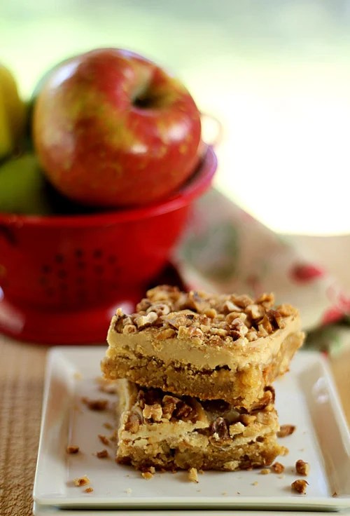 Toffee Apple Bars with Caramel Frosting Creative Culinary