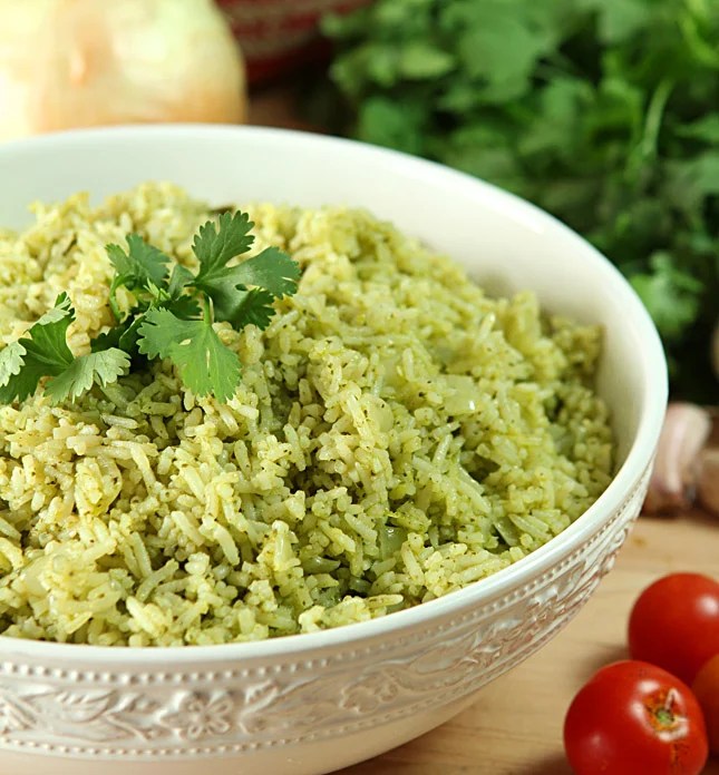 Cilantro and Serrano Pepper Mexican Rice Creative Culinary