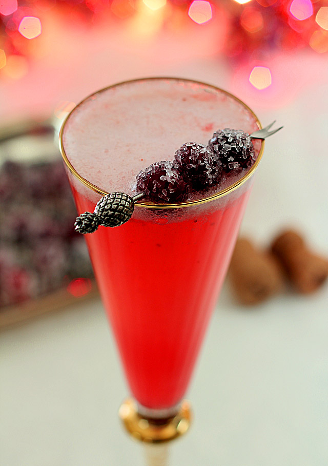 Pink Platinum Champagne Cocktail for New Years Eve and More! Creative
