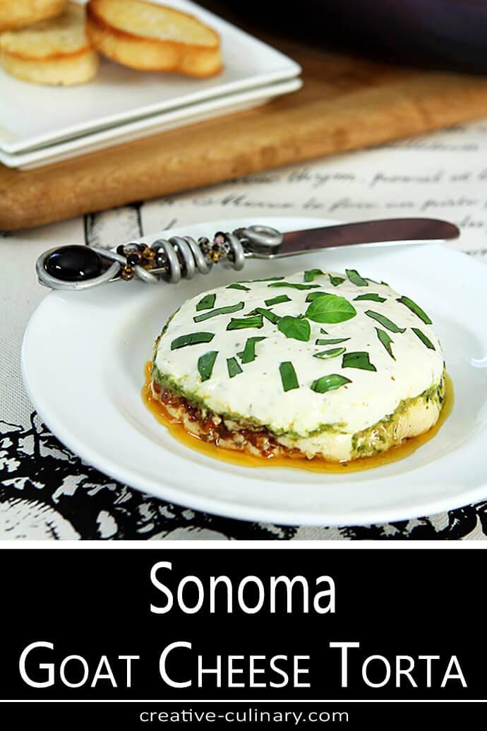 Potatoe Goat Cheese Torte - Sonoma Goat Cheese Torta | Creative Culinary