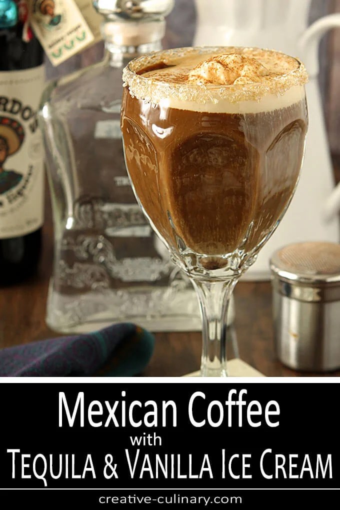 Mexican Coffee with Tequila and Vanilla Ice Cream Creative Culinary