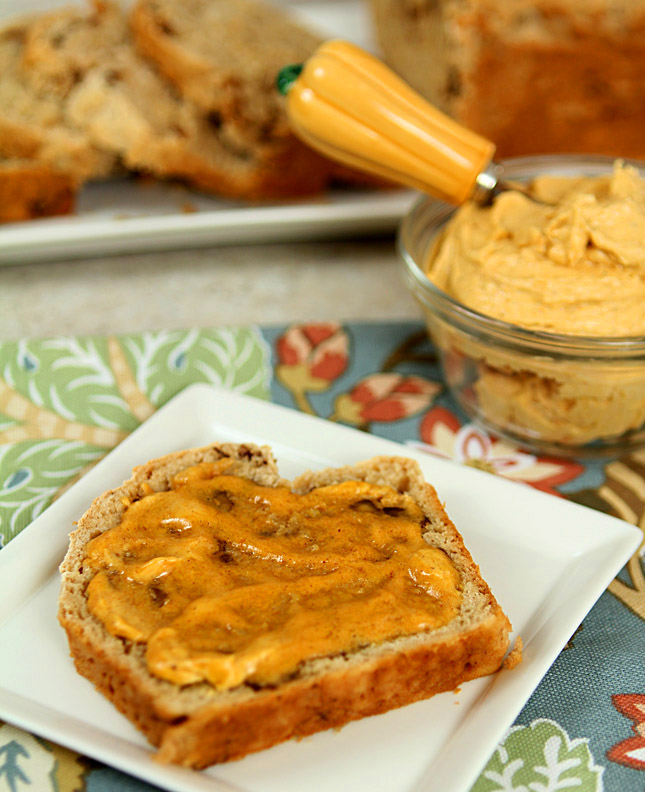 Pumpkin Beer Bread with Pumpkin and Honey Butter Creative Culinary