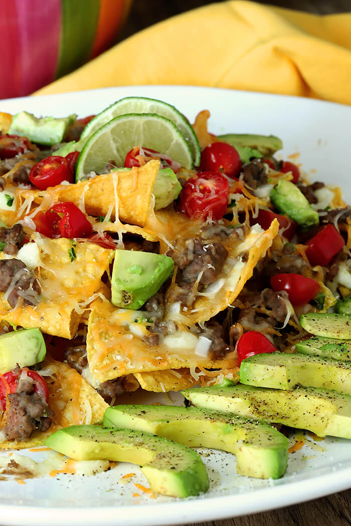 Refried Bean and Beef Nachos Creative Culinary