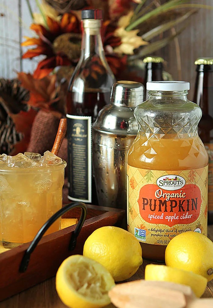 Pumpkin Spiced Apple Cider Cocktail Creative Culinary