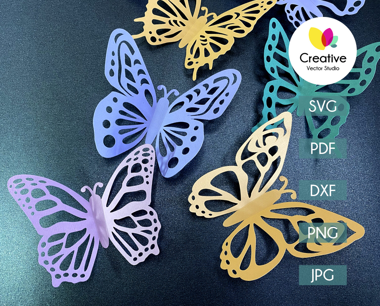 Beautiful Paper Butterfly SVG Bundle, Butterfly wall decor, Cutting