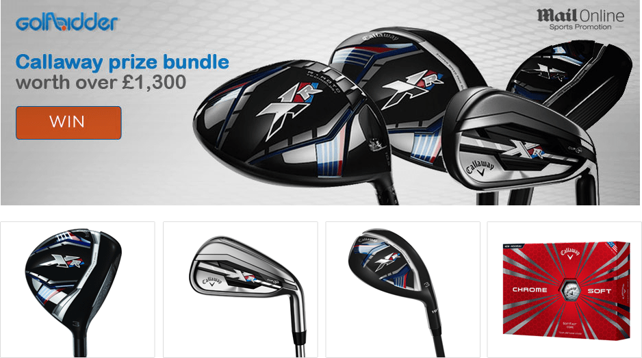 Win a bundle of Callaway golf clubs and accessories worth over £1,300