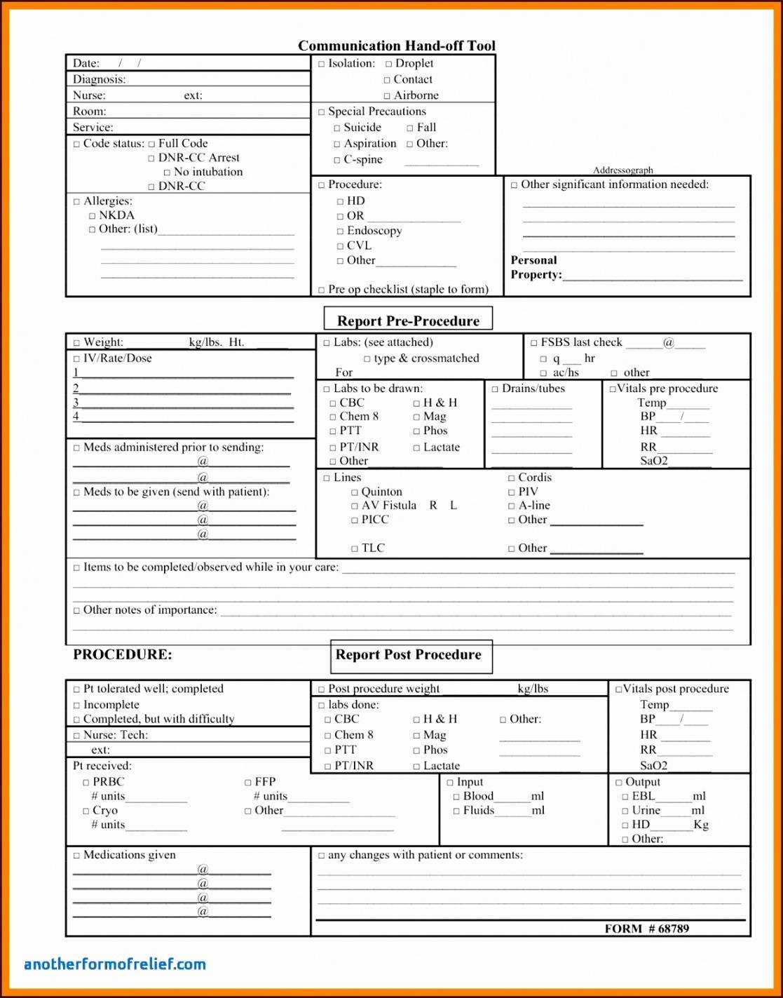 Nursing Shift Report Template Great Cretive Templates