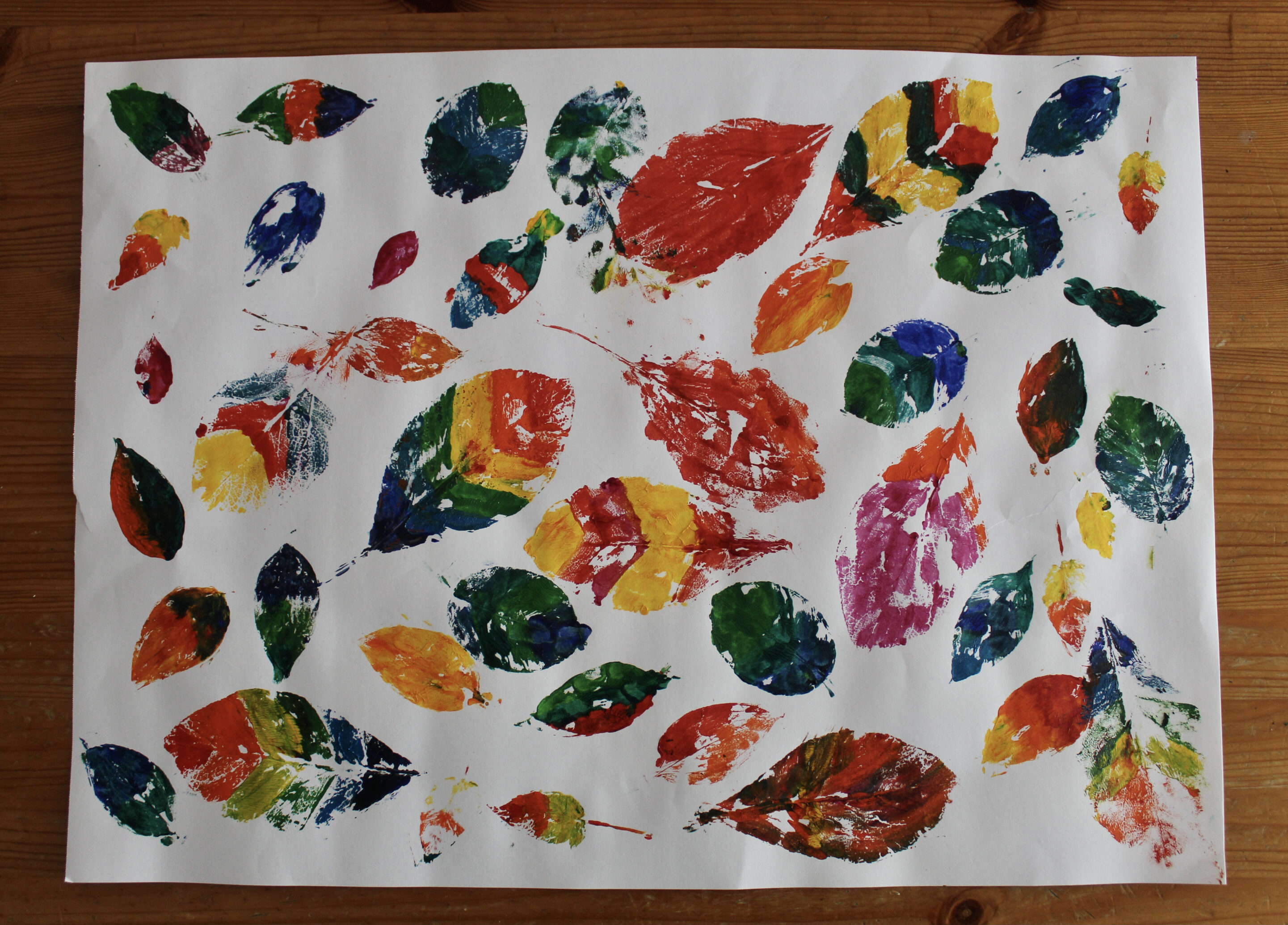 Leaf Painting Creative Active Lives