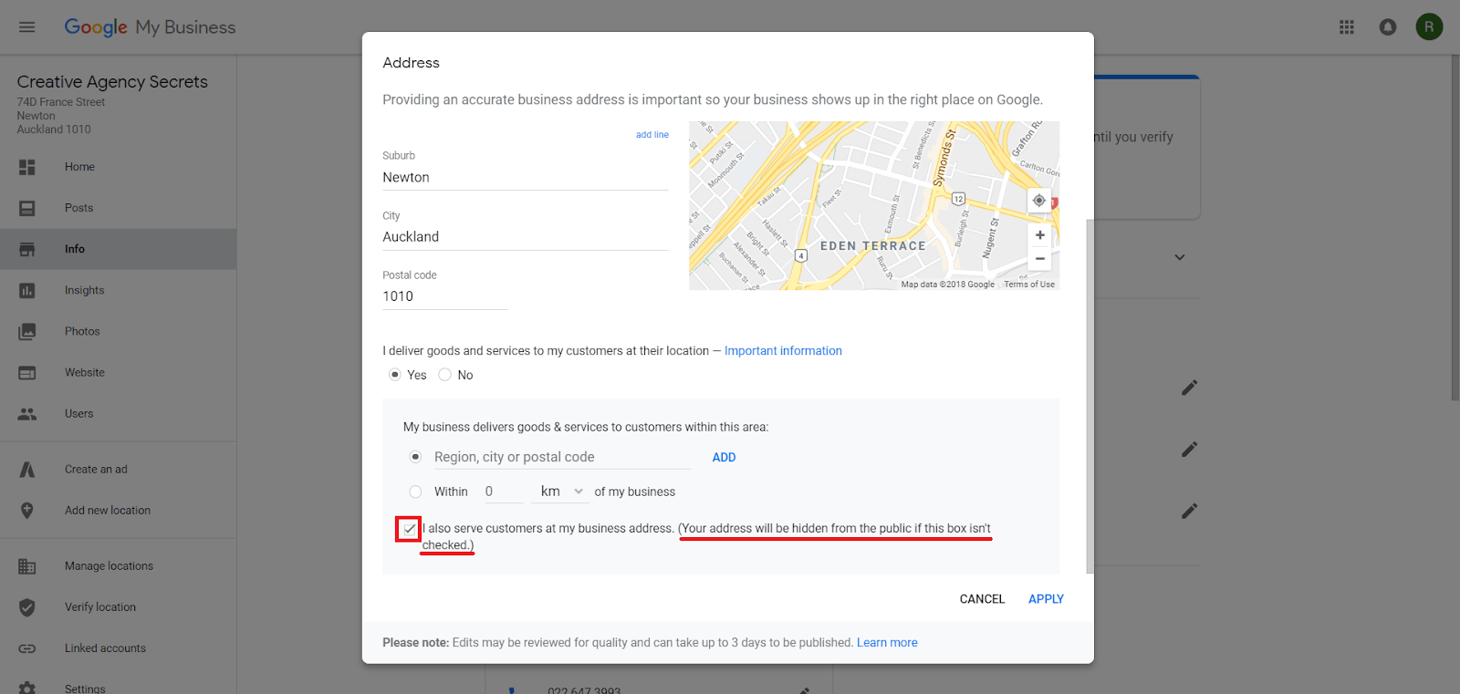 How To Hide Your Business Address On Google Creative Agency Secrets
