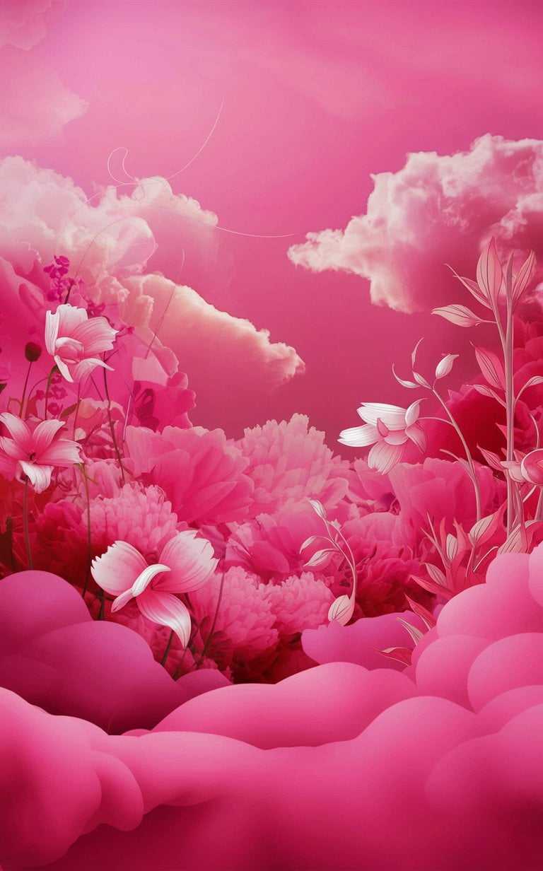 Blush Dreams Enchanting Pink Aesthetic Wallpaper for Your Home