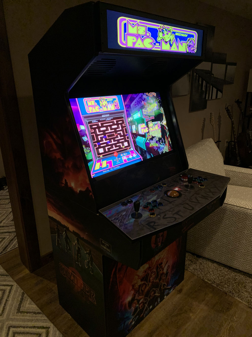 Super Pixelcade LCD Marquee for Microcenter Full Size 32″ Arcade