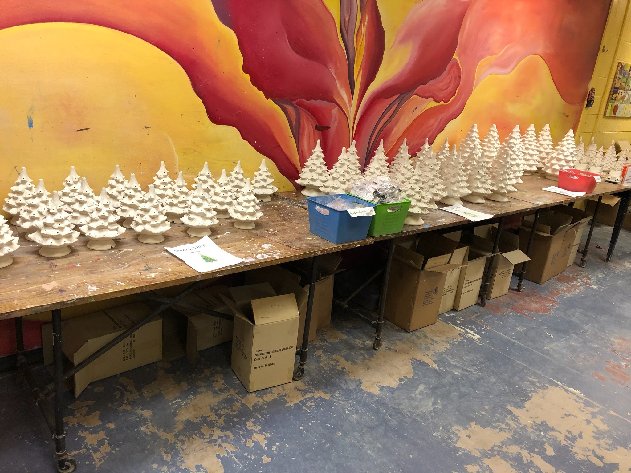 Vintage Ceramic Christmas Trees Creative Arts Studios Royal Oak