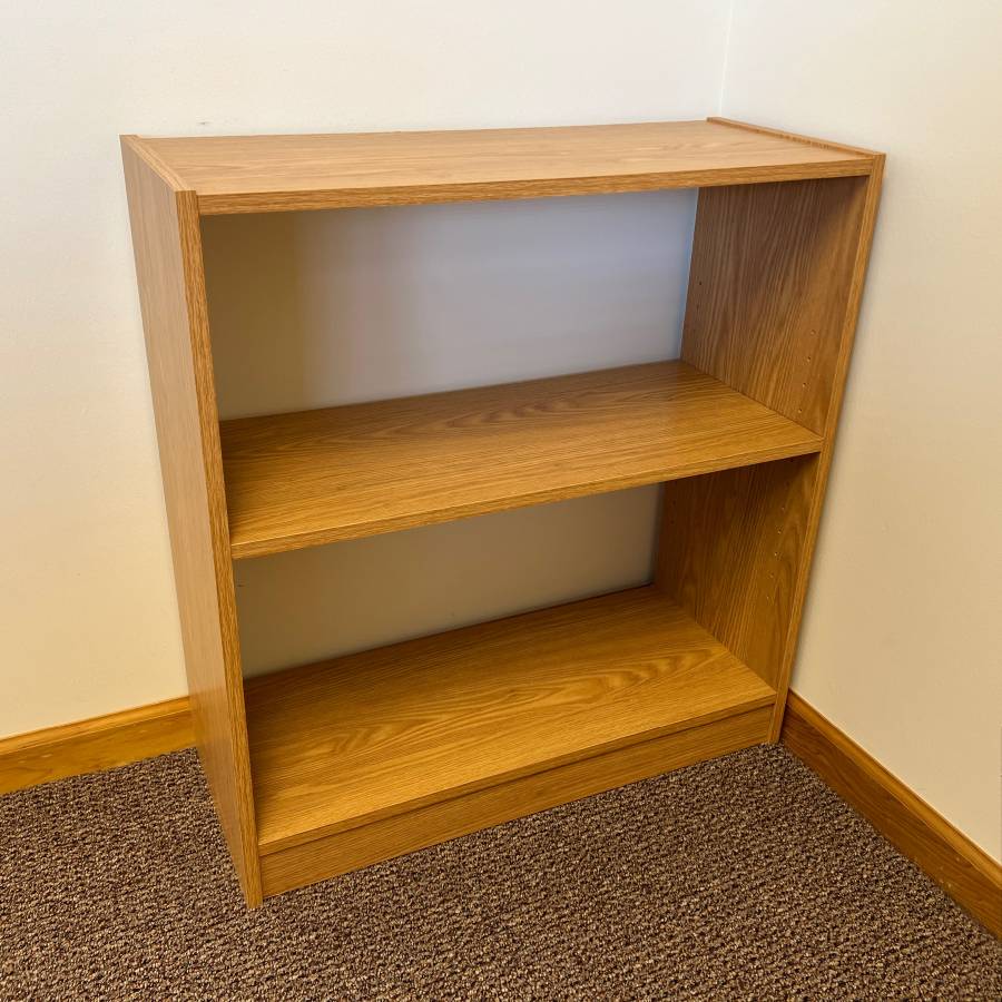 2Shelf Light Brown Bookcase Creative Bargains