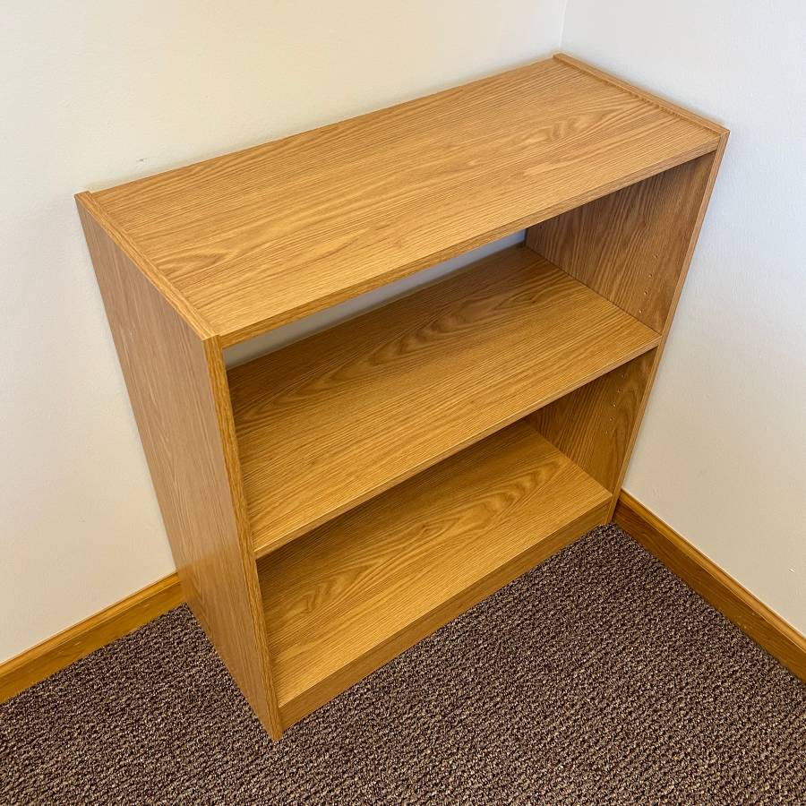 2Shelf Light Brown Bookcase Creative Bargains