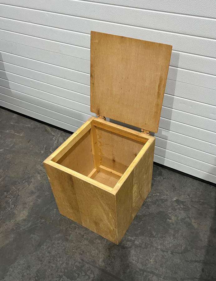 Plywood Storage Box with Hinged Lid Creative Bargains