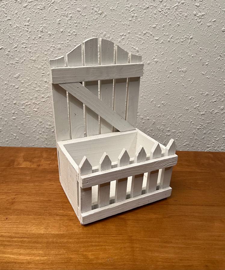 White Picket Fence Decor Shelf Creative Bargains