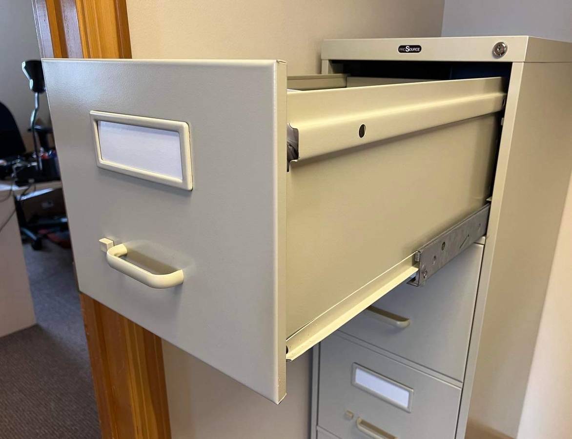 ProSource Putty Color 4Drawer Letter Size File with LOCK