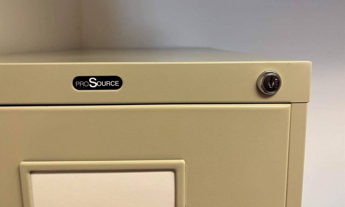 ProSource Putty Color 4Drawer Letter Size File with LOCK