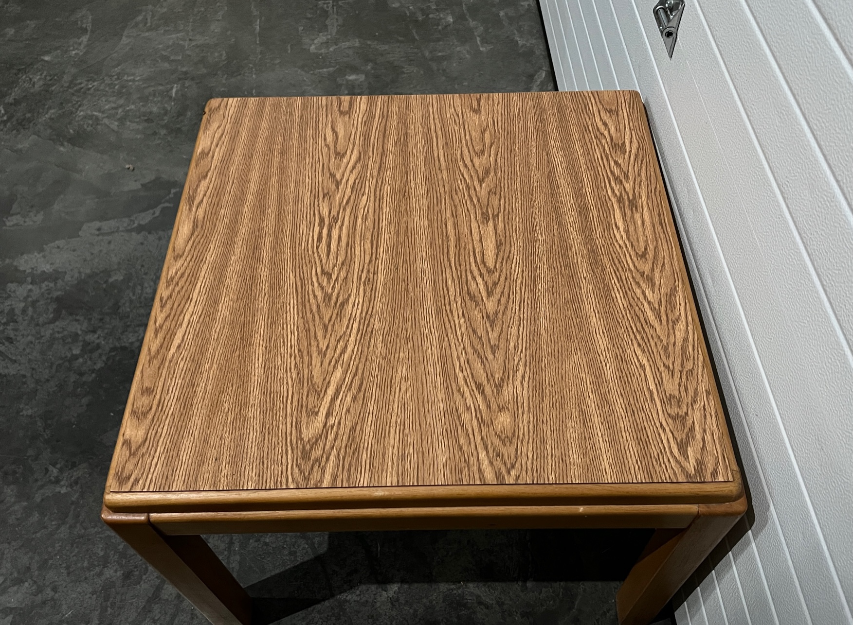 Square Oak Coffee Table with Rounded Corners Creative Bargains