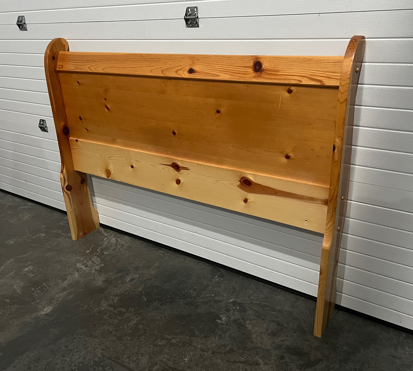 Knotty Pine Queen Sleigh Headboard Creative Bargains