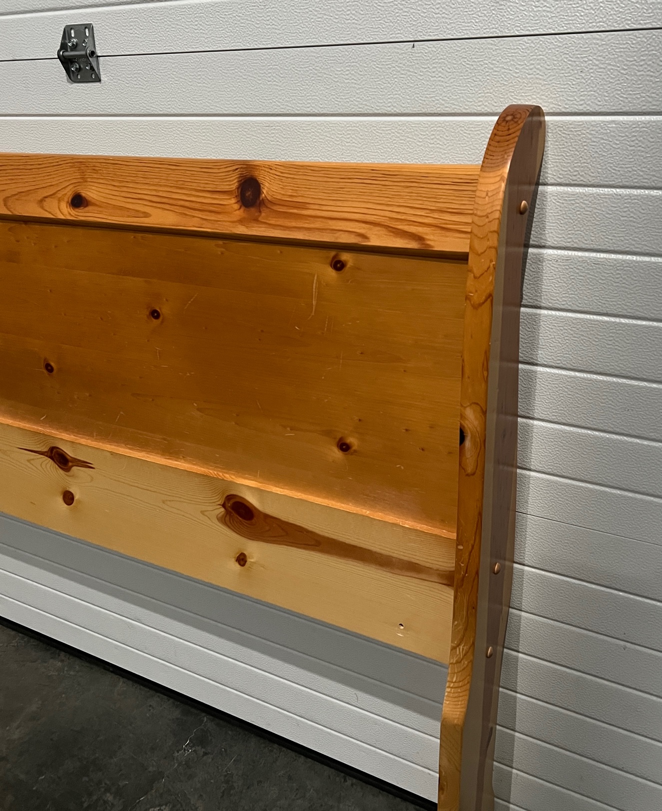 Knotty Pine Queen Sleigh Headboard Creative Bargains