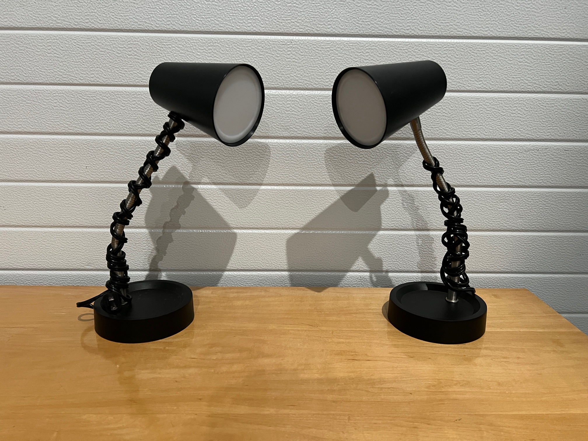 Black Metal Gooseneck Desk Lamps (15 each) Creative Bargains