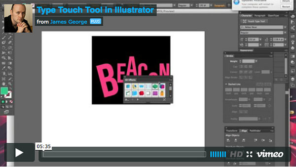 The Type Touch Tool In Adobe Illustrator Creative Beacon