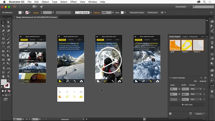 New and enhanced features Latest release of Illustrator.